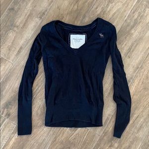 NAVY classic Abercrombie and Fitch long sleeve